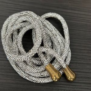 Dylan Lex Silver Rope Tie Belt